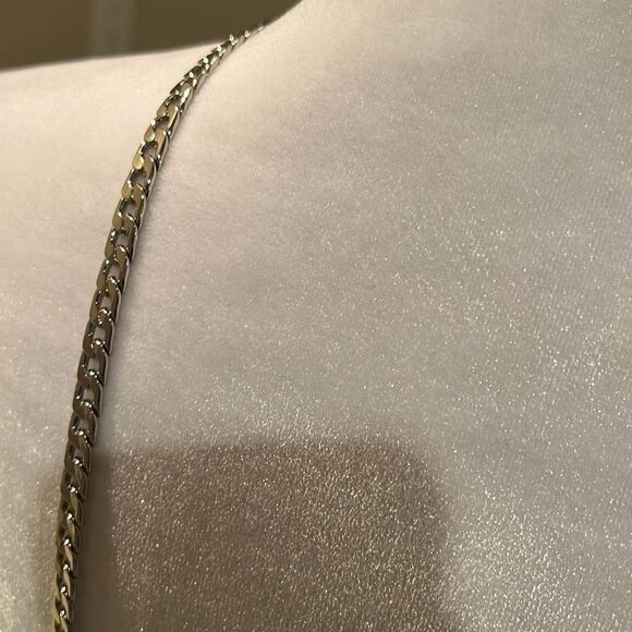 Unbranded 56" Attachable Long Wallet Crossbody Chain Silver Cuban Link New - Picture 7 of 8